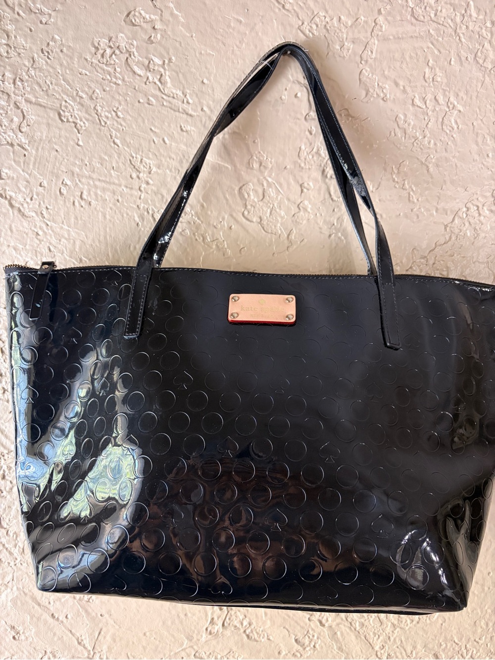 Kate Spade Black Patent Tote Bag